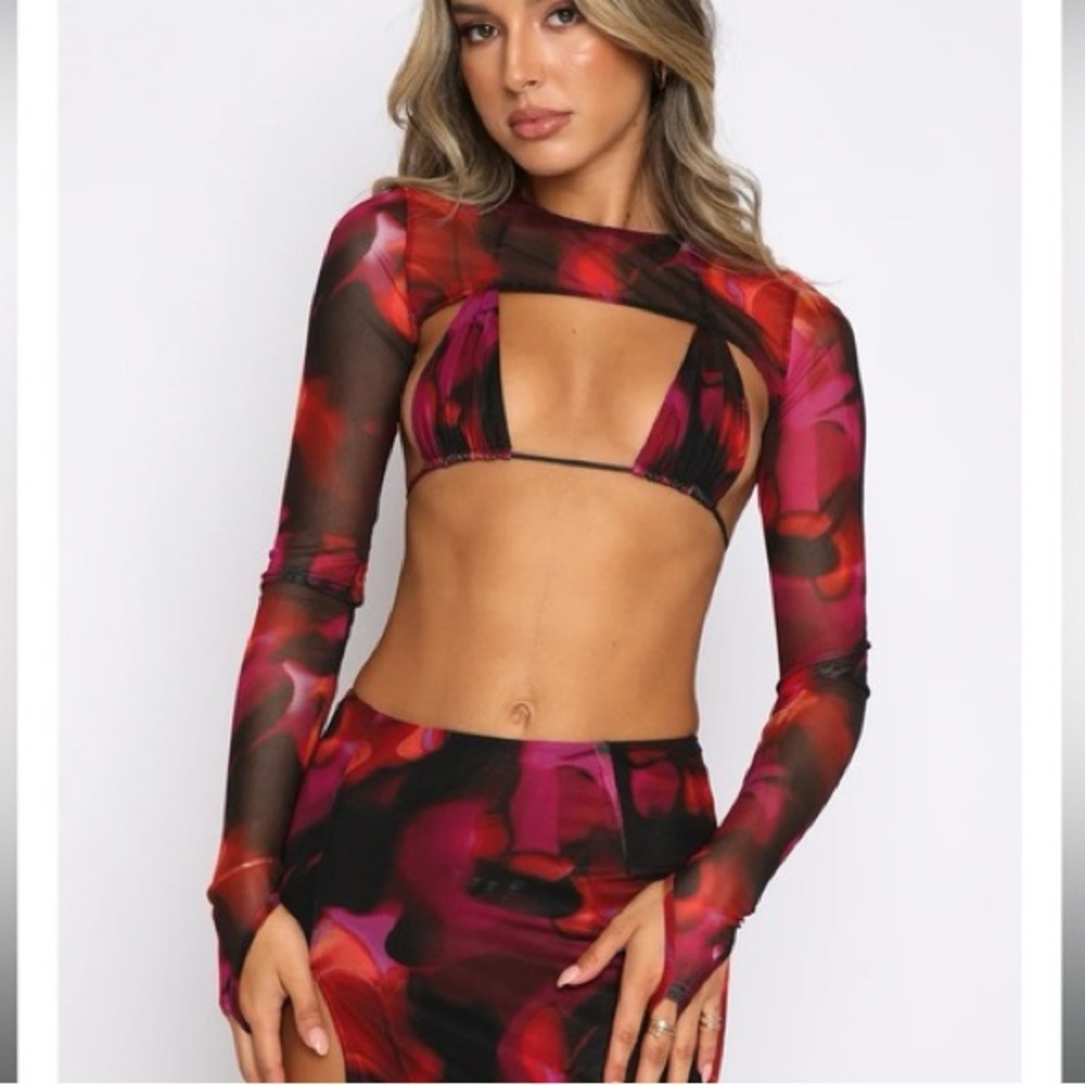 White Fox Three-Piece Mesh Set